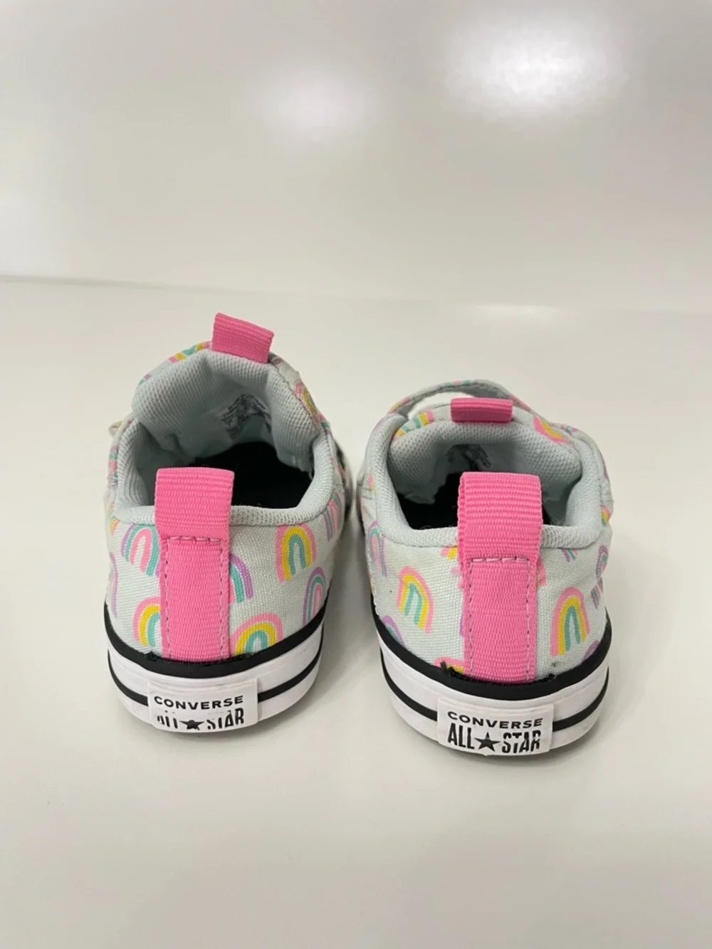 Converse All Star Toddler Whimsical Rainbow Canvas Sneakers, toddler size 7